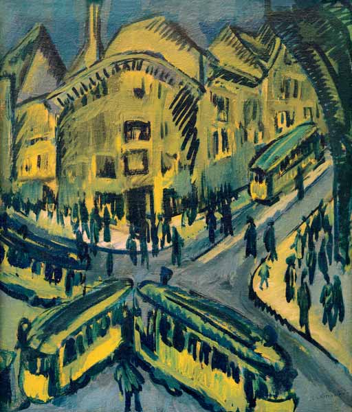 Nollendorfplatz van Ernst Ludwig Kirchner