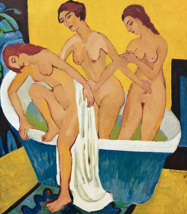Bathing Women van Ernst Ludwig Kirchner