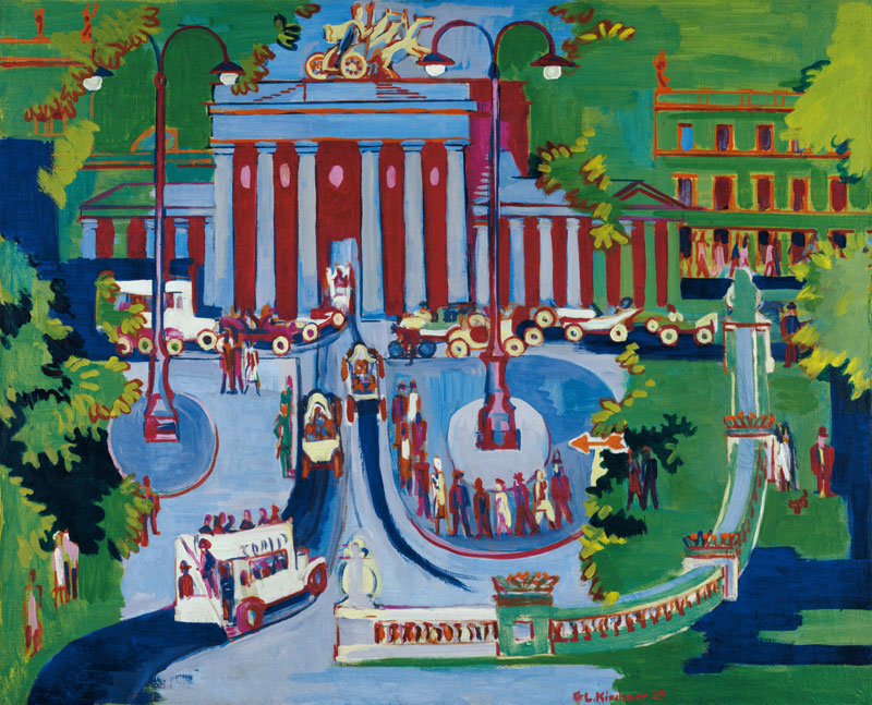 Brandenburger Tor. van Ernst Ludwig Kirchner