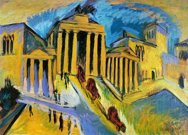 Brandenburg Gate van Ernst Ludwig Kirchner