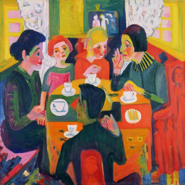 Kaffeetisch van Ernst Ludwig Kirchner