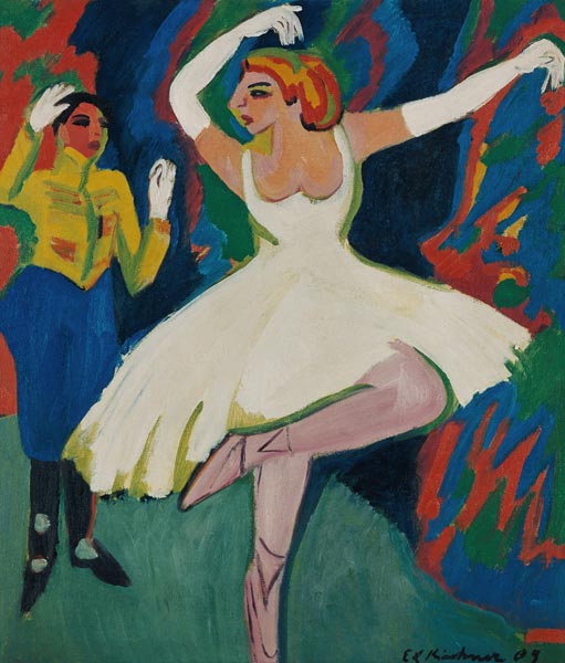 Russische Tänzerin van Ernst Ludwig Kirchner