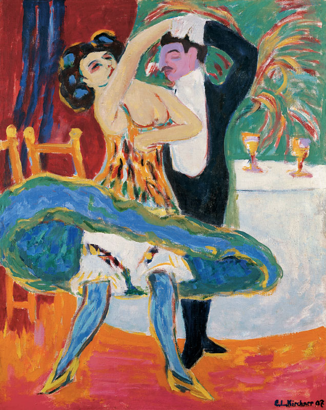 Vaudeville Theater (English Dancing Couple) van Ernst Ludwig Kirchner