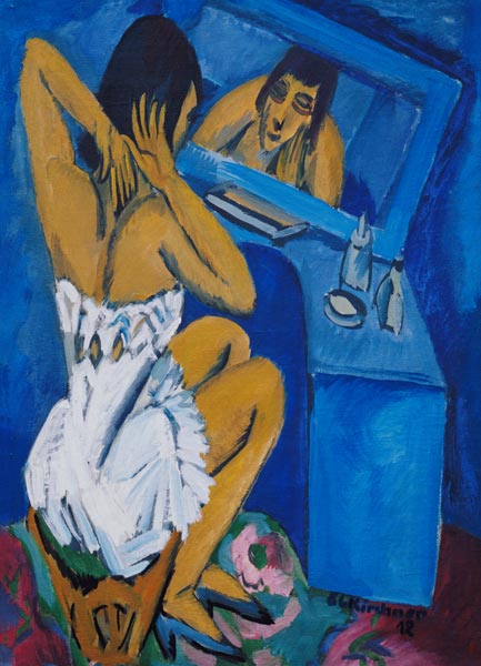 Bei der Toilette van Ernst Ludwig Kirchner