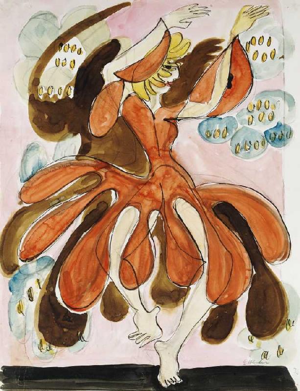 Die Tänzerin Palucca van Ernst Ludwig Kirchner