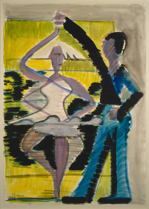Pirouetting Dancer van Ernst Ludwig Kirchner