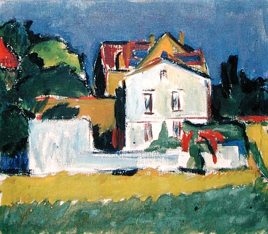 House in a Landscape van Ernst Ludwig Kirchner