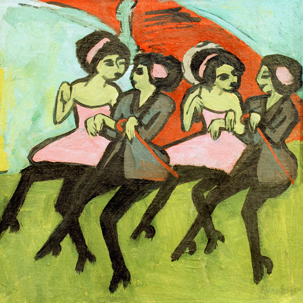 Panama Dancers van Ernst Ludwig Kirchner