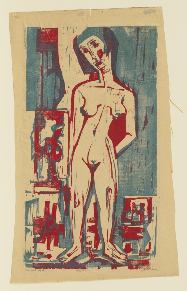 Nackte Lena van Ernst Ludwig Kirchner