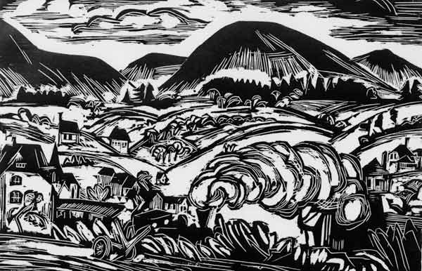 Taunus Landscape van Ernst Ludwig Kirchner