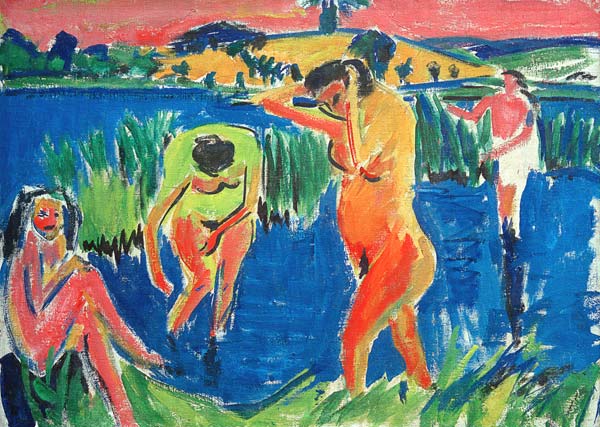 Four Bathers van Ernst Ludwig Kirchner