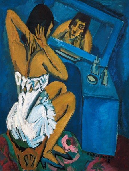 Woman before the Mirror van Ernst Ludwig Kirchner