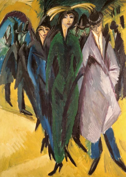 Women on the Street van Ernst Ludwig Kirchner