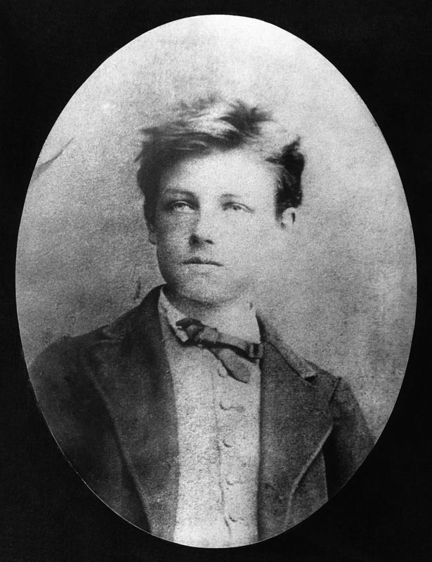Portrait of Arthur Rimbaud (1854-91), c.1870 (b/w photo)  van Etienne Carjat