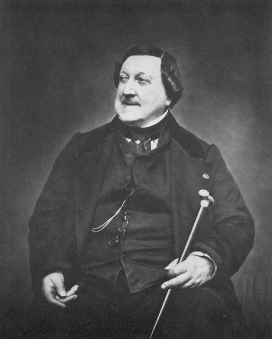 Portrait of Gioachino Rossini (1792-1868) van Etienne Carjat