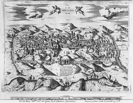 View of Jerusalem, 1570 ? van Etienne Duperac