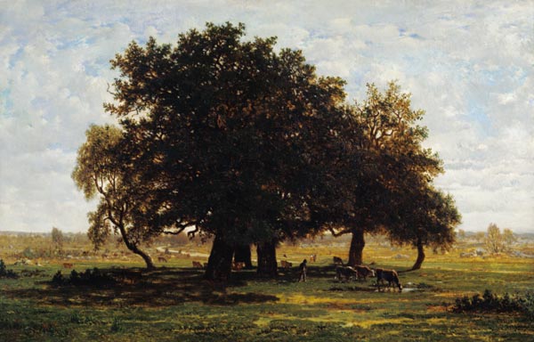 Holm Oaks, Apremont van Etienne-Pierre Théodore Rousseau