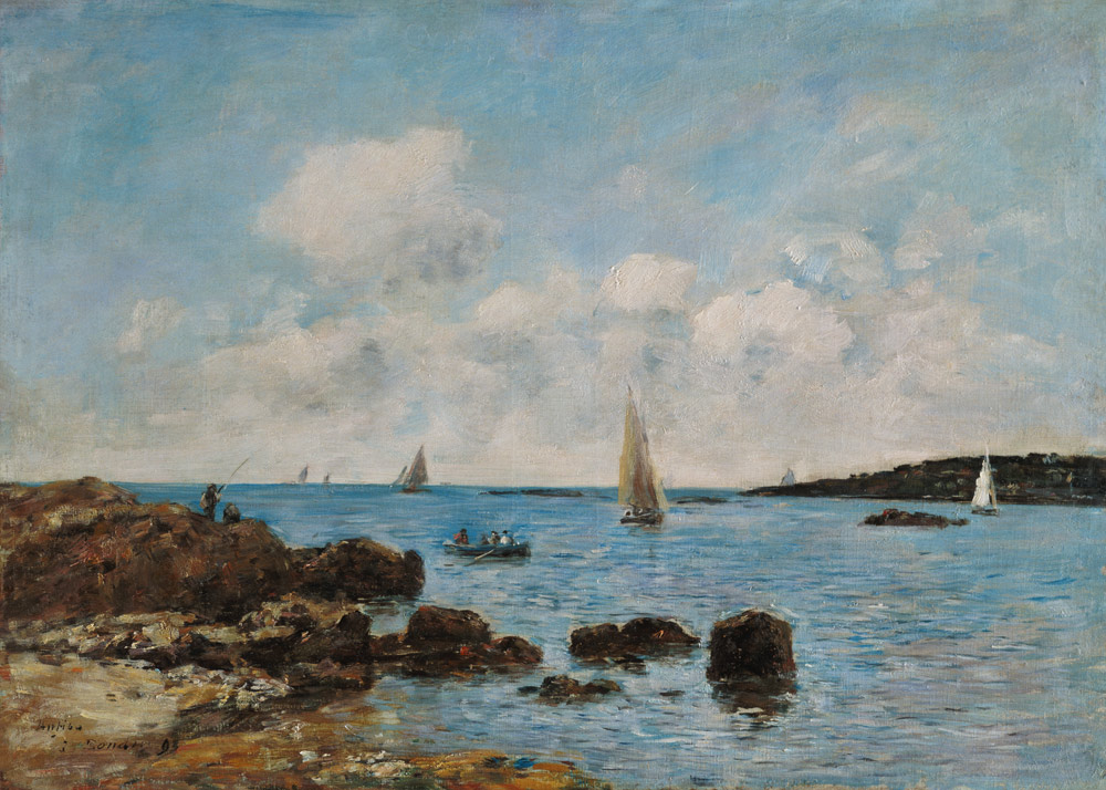 Antibes, Küstenlandschaft. van Eugène Boudin
