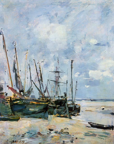 Boats van Eugène Boudin