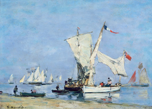 Sailing Boats, c.1869 van Eugène Boudin