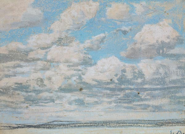 Blauer Himmel, weisse Wolken van Eugène Boudin