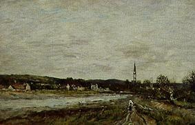 Stadt an einem Fluss. van Eugène Boudin