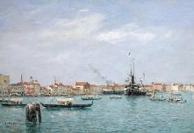 Venice, The Grand Canal, Austrian Steamship