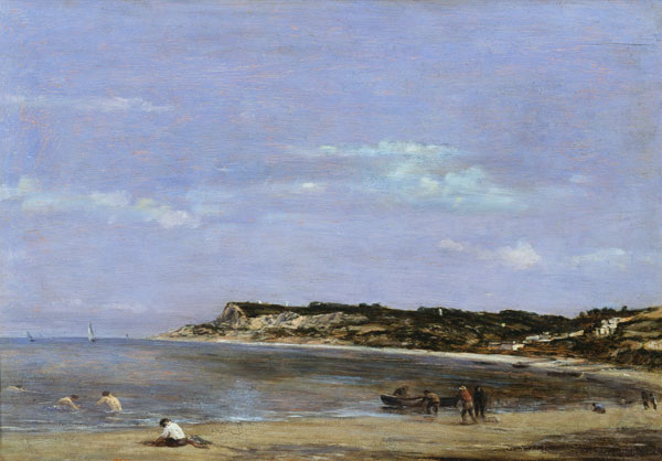 The Coast at La Heve van Eugène Boudin