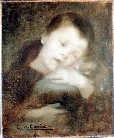 Child with a Doll van Eugène Carrière