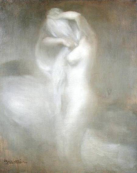 Nude in Profile van Eugène Carrière