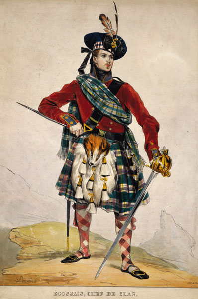 Chief of a Scottish Clan van Eugène Devéria