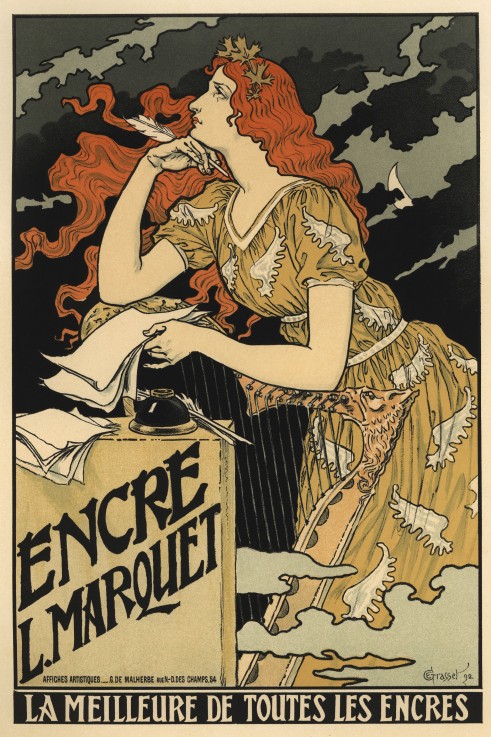 Encre L. Marquet (Poster) van Eugene Grasset