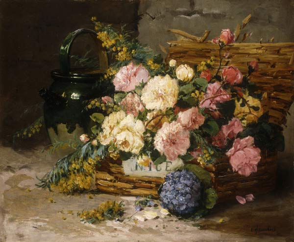 Blumenstillleben (Frühling). van Eugene Henri Cauchois