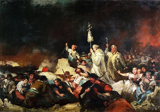 The Siege of Saragossa van Eugenio Lucas y Padilla