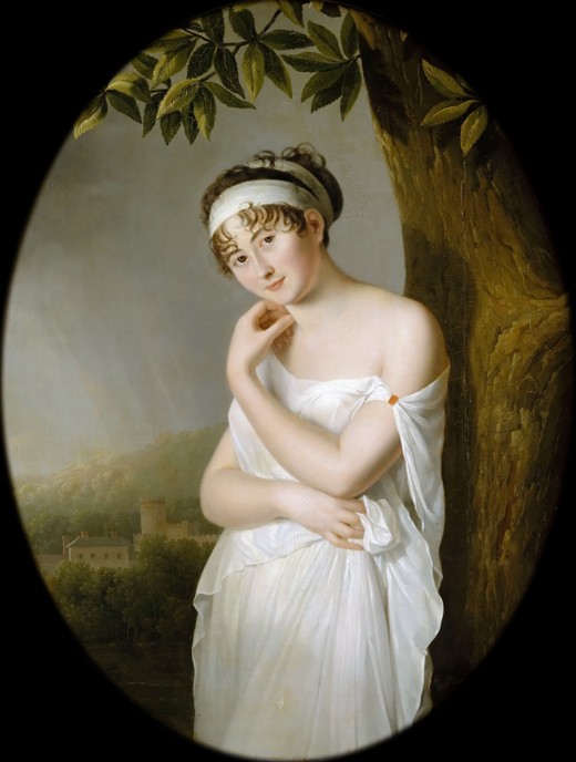 Portrait of Madame Récamier, née Julie Bernard (1777-1849) van Eulalie Morin
