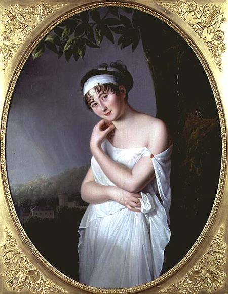 Portrait of Madame Recamier (1777-1849) van Eulalie Morin