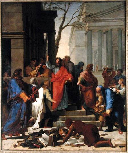 The Sermon of St. Paul at Ephesus van Eustache Le Sueur