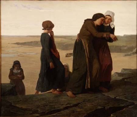 The Widow or The Fisherman's Family van Evariste Vital Luminais