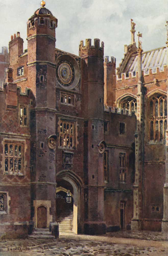 Anne Boleyns Gateway, Clock Court van E.W. Haslehust