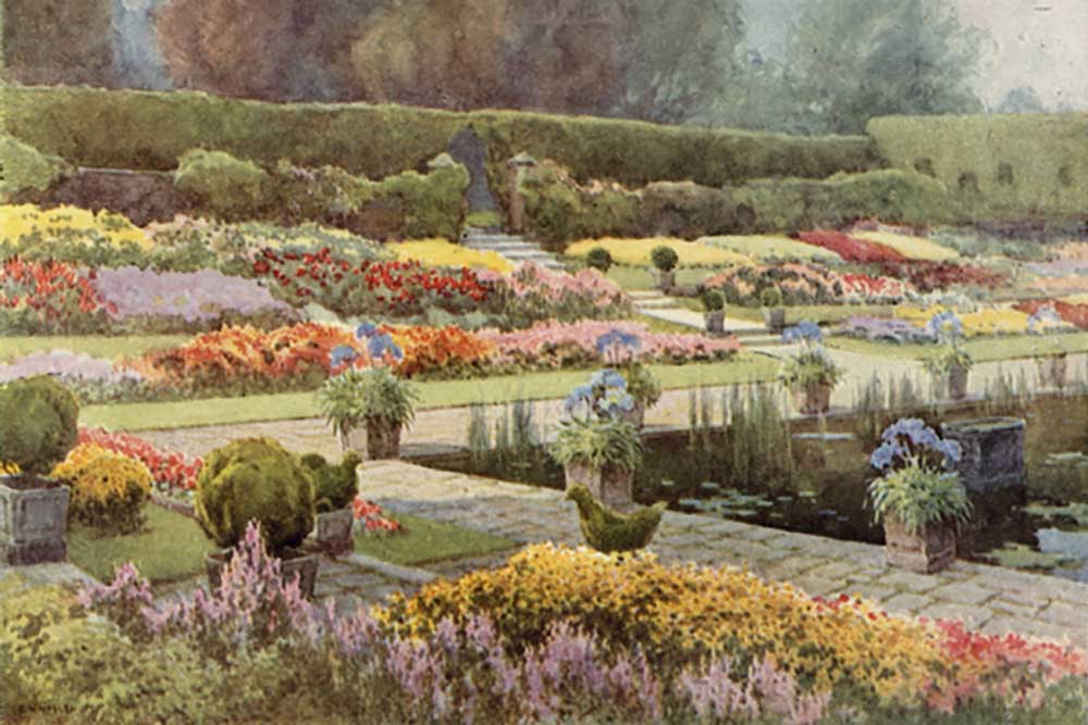 The Sunk Garden, Kensington Palace van E.W. Haslehust