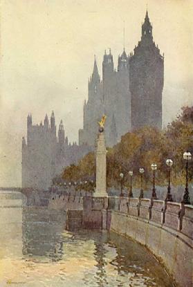 Houses of Parliament from the Embankment