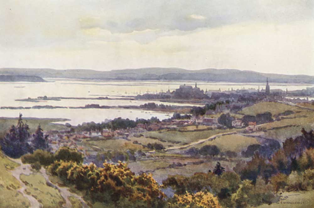Poole Harbour from Constitutional Hill van E.W. Haslehust