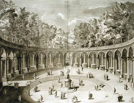 The Colonnade, Versailles, from 'Les Plans, Profils et Elevations des Ville et Chateau de Versailles van F. Delamonce