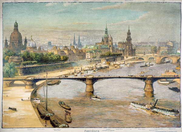 Dresden, panorama , F.Walter Ernst. van F. Walter Ernst