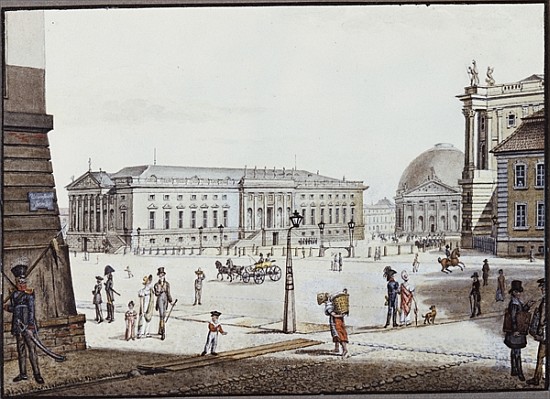 The Opernplatz, Berlin van F.A. Calau