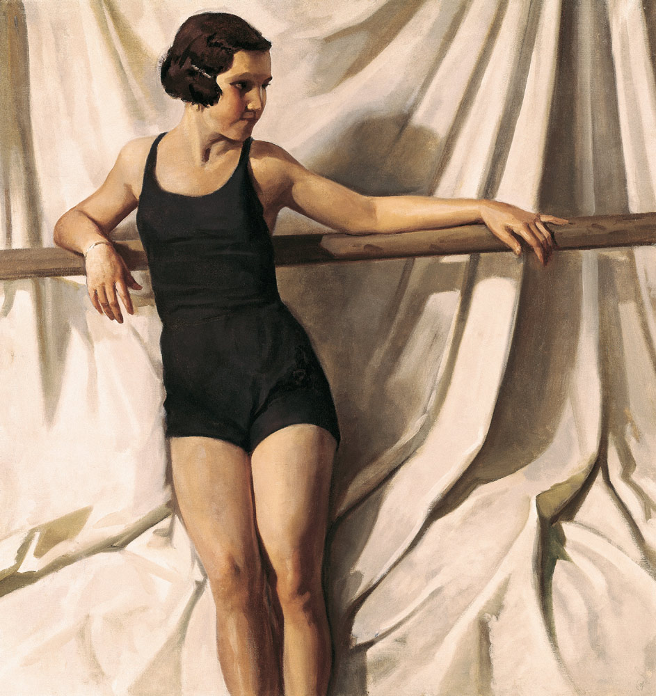 Young Bather, c20th (oil on canvas) van Felipe Abarzuza y Rodriguez de Arias