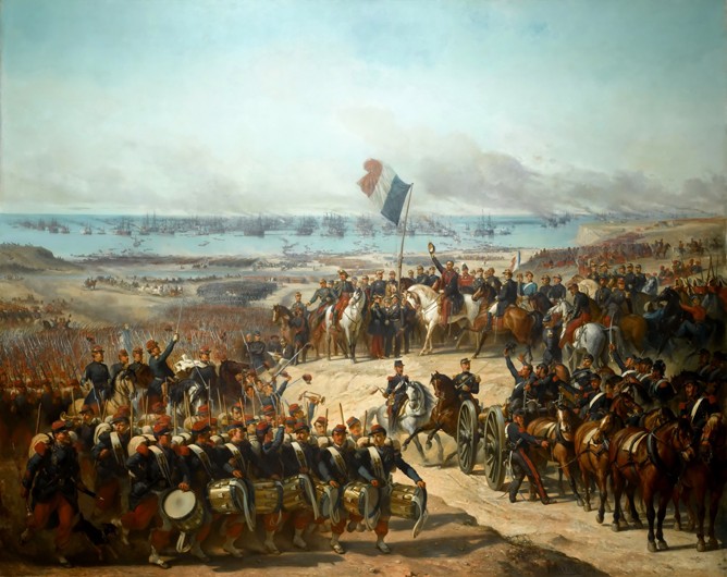 Disembarkation of the French Army at Eupatoria, 14 September 1854 van Felix-Joseph Barrias