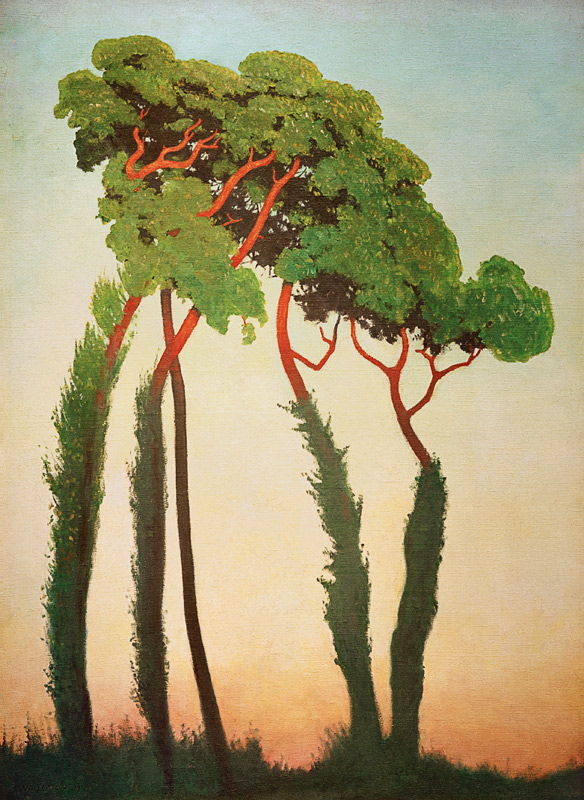 Landscape with Trees van Felix Vallotton
