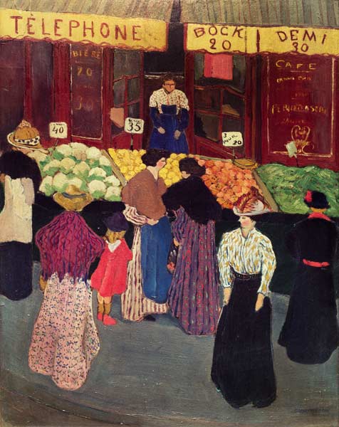 Vallotton / On the market / c.1895 van Felix Vallotton