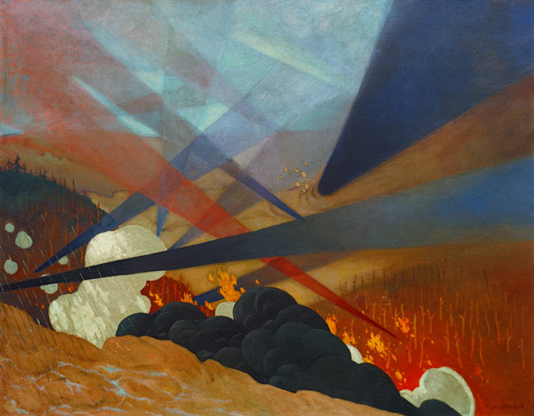 F.Vallotton / Verdun / Painting / 1917 van Felix Vallotton